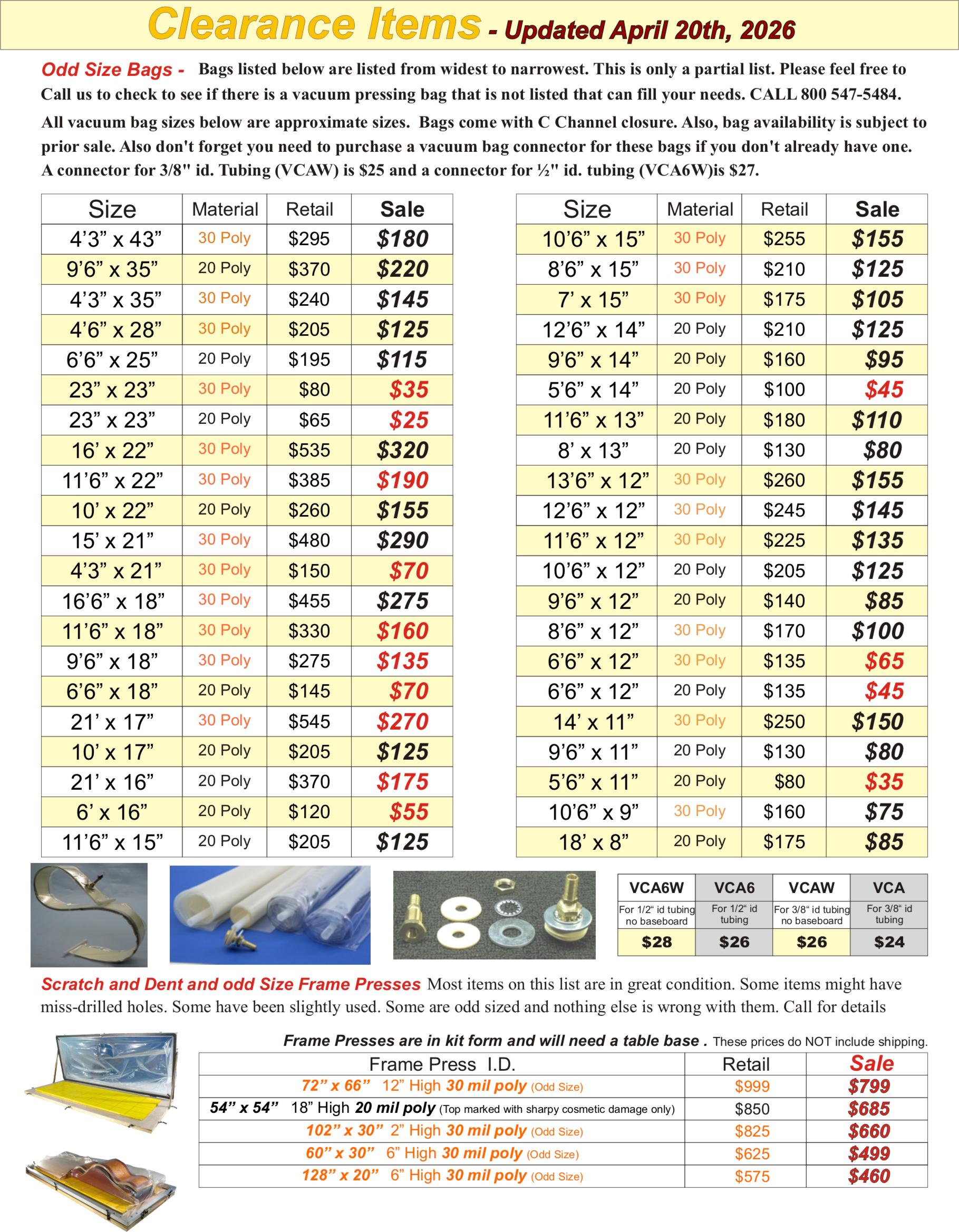clearance items